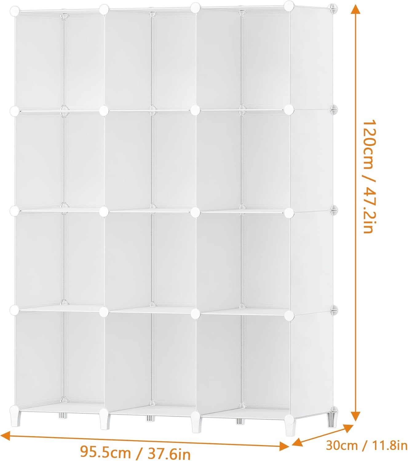image:imageCloset Organizers and Storage 12 Cube Storage Organizer Portable Closet Organization Clothes Shelves for Kids Closet Bedroom Bathroom Office BlackWhite