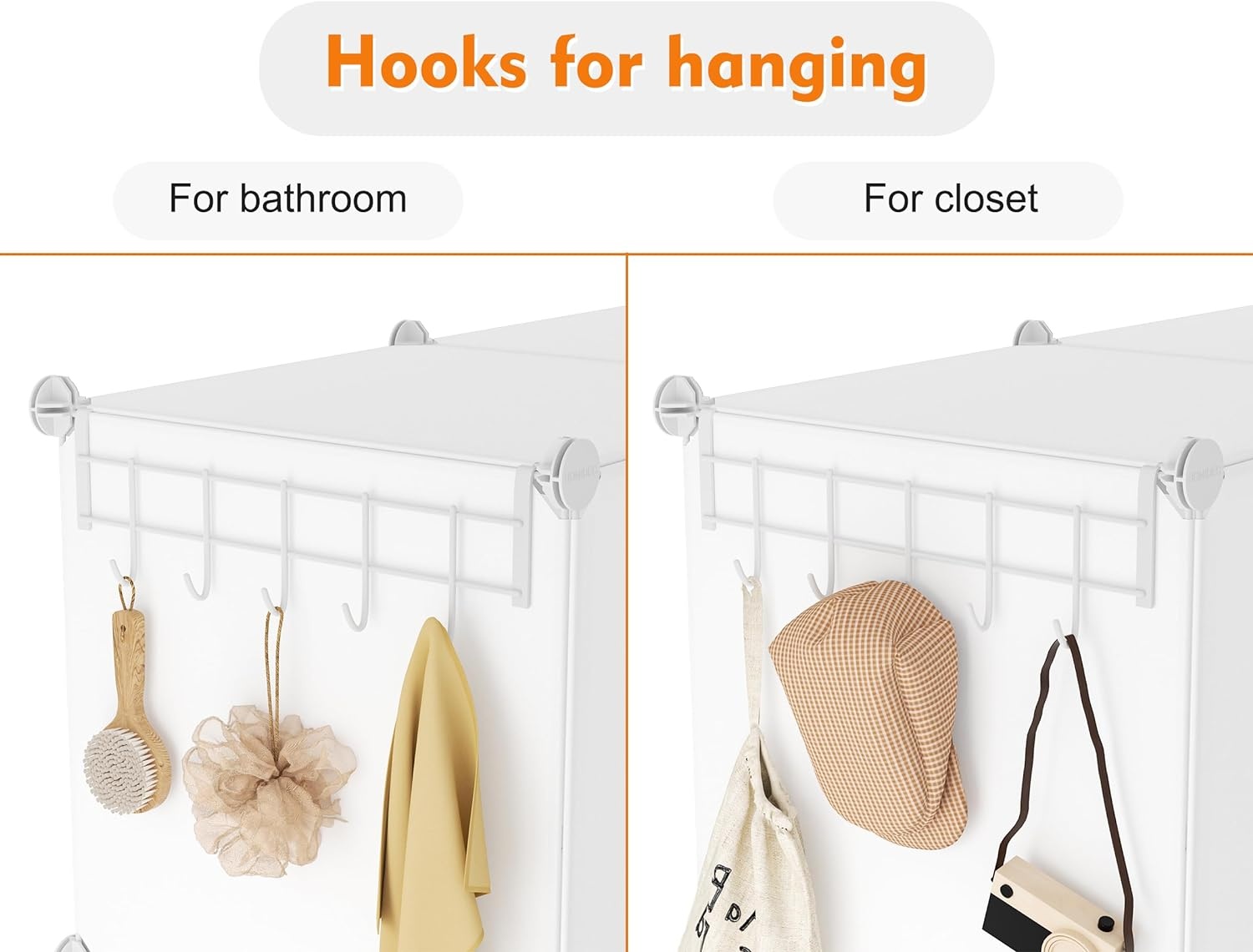 image:imageCloset Organizers and Storage 12 Cube Storage Organizer Portable Closet Organization Clothes Shelves for Kids Closet Bedroom Bathroom Office BlackWhite