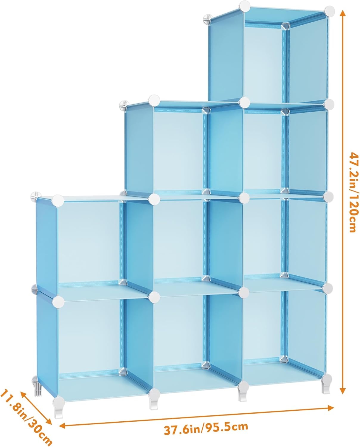 image:imageHOMIDEC Closet Organizers and Storage 16 Cube Storage Organizer Closet Organizer Bookshelf Cubes Shelves for Clothes Bedroom Kids Room Bathroom Wardrobe Garment Racks BlackBlue