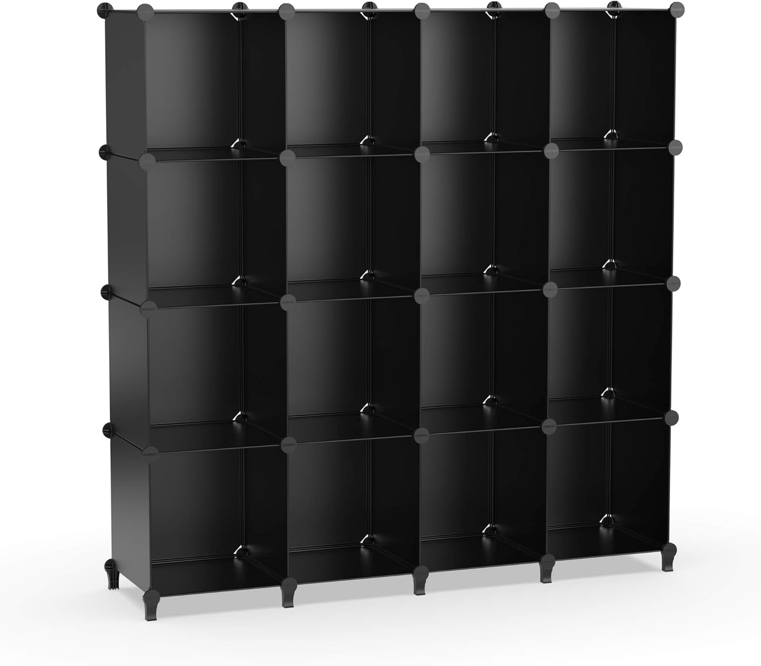 image:imageHOMIDEC Closet Organizers and Storage 16 Cube Storage Organizer Closet Organizer Bookshelf Cubes Shelves for Clothes Bedroom Kids Room Bathroom Wardrobe Garment Racks BlackBlack