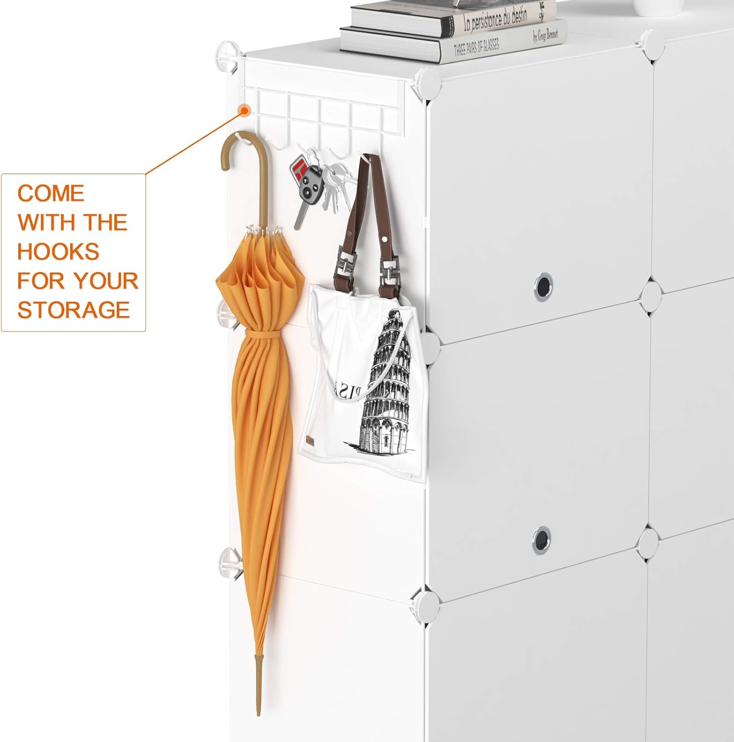 image:imageHOMIDEC Shoe Rack 6 Tier Shoe Storage Cabinet 24 Pair Plastic Shoe Shelves Organizer for Closet Hallway Bedroom EntrywayWhite