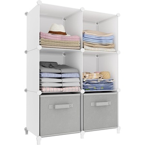 image:imageHOMIDEC 6Cube Storage Organizer Closet Organizer Storage Cabinet Shelf Bookcase BookshelfStorage Cubes Organizers Cabinet for KidsCloset BedroomBathroomWhite 1