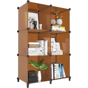 image:imageHOMIDEC 6Cube Storage Organizer Closet Organizer Storage Cabinet Shelf Bookcase BookshelfStorage Cubes Organizers Cabinet for KidsCloset BedroomBathroomBrown